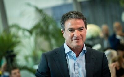 Mossad chief Yossi Cohen at the Jerusalem Post Conference on October 12, 2021. (Yonatan Sindel/Flash90)