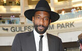 Amar'e Stoudemire attends the Pegasus World Cup Championship horse racing event in Hallandale Beach, Florida, Jan. 23, 2021. (Alexander Tamargo/Getty Images for The Stronach Group via JTA)