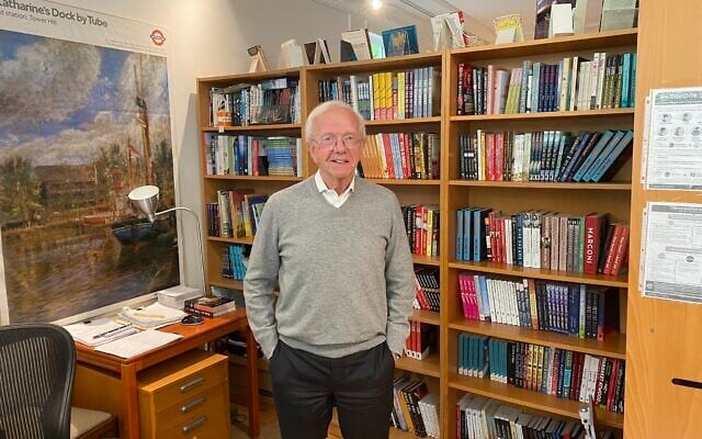 Michael Levine inside the Westwood Creative Artists office in Toronto, October 2021. (Robert Sarner)