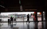 Illustrative: Departure gates at the Central Bus Station in Tel Aviv, on January 26, 2018. (Miriam Alster/Flash90)