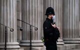 Illustrative: A police officer in London, on December 16, 2021. (AP Photo/Alberto Pezzali)