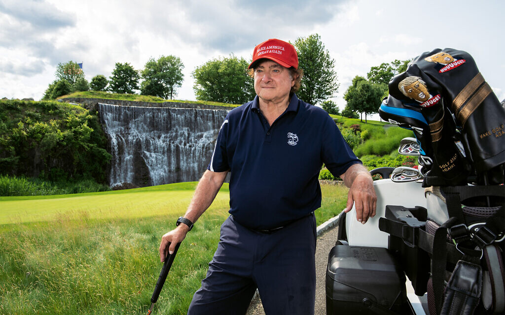 'Dad playing golf,' 2019. (Gillian Laub)