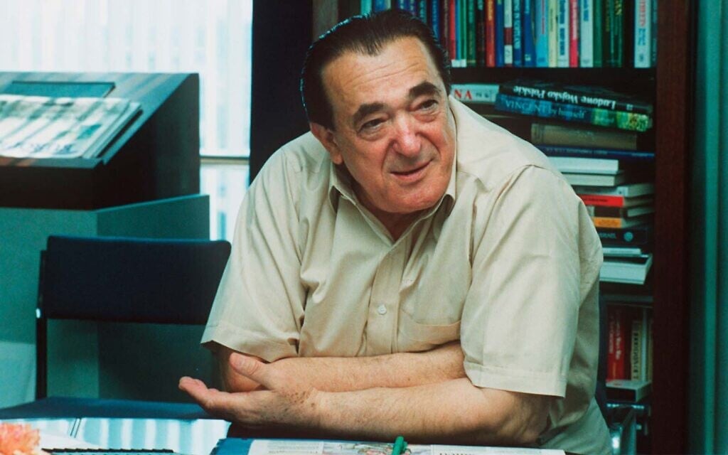 An undated photo shows British newspaper magnate Robert Maxwell, father of Ghislaine Maxwell, in London. (AP)