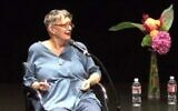 Eve Babitz gives an interview in 2011 (Screen grab/Hammer Museum)
