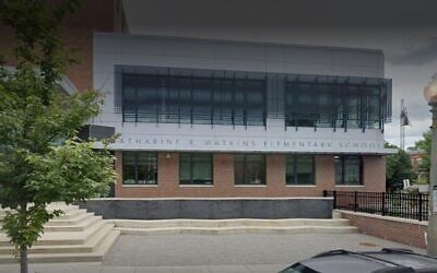 The Watkins Elementary School in Washington DC where 3rd grade children were made to reenact scenes from the Holocaust in December 2021 Screencapture/Google Maps) The Watkins Elementary School in Washington DC where 3rd grade children were made to reenact scenes from the Holocaust in December 2021 Screencapture/Google Maps)