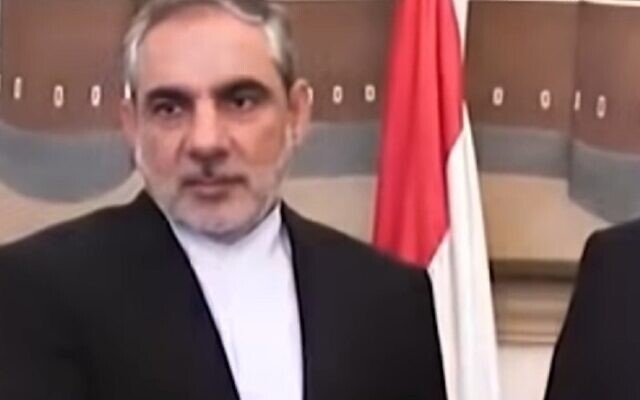 Iran's Ambassador to Yemen Hassan Irloo. Irloo died of coronavirus on December 21, 2021 (video screenshot) Iran's Ambassador to Yemen Hassan Irloo. Irloo died of coronavirus on December 21, 2021 (video screenshot)