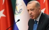 President of Turkey Recep Tayyip Erdogan delivers a speech during a press conference in Ankara, on January 20, 2022. (Adem Altan/AFP)