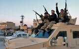 Members of the Syrian Democratic Forces (SDF) deploy outside Ghwayran prison in Syria's northeastern city of Hasakeh on January 26, 2022 (AFP)