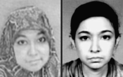 This Federal Bureau of Investigation handout image shows undated images of a woman identified as Aafia Siddiqui (FBI)