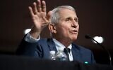 Dr. Anthony Fauci, then White House chief medical adviser and director of the NIAID, testifies at a Senate Health, Education, Labor, and Pensions Committee hearing on Capitol Hill on January 11, 2022, in Washington, DC (POOL / Getty Images via AFP)