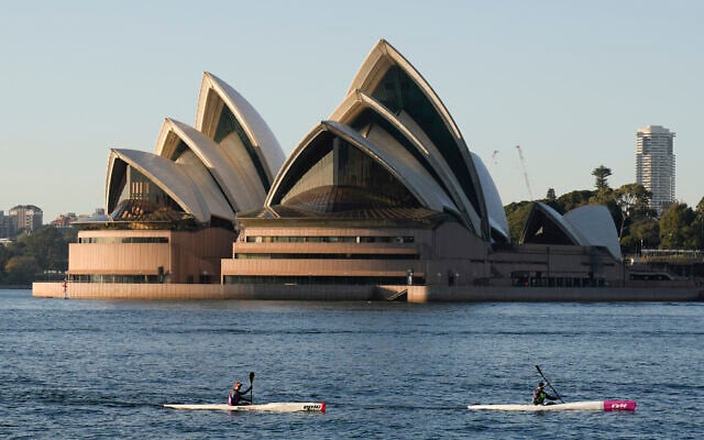 The Sydney Opera House on Sydney Harbour, Sept. 17, 2021. (Mark Baker/AP) The Sydney Opera House on Sydney Harbour, Sept. 17, 2021. (Mark Baker/AP)