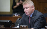 Rep. Warren Davidson, R-Ohio, listens during a House Financial Services Committee hearing, Thursday, Sept. 30, 2021 on Capitol Hill in Washington. (Al Drago/Pool via AP)