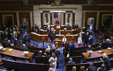 Members of the House of Representatives gather in the chamber to vote on creation of a select committee to investigate the Jan. 6 Capitol insurrection, at the Capitol in Washington, on June 30, 2021. (AP Photo/J. Scott Applewhite)