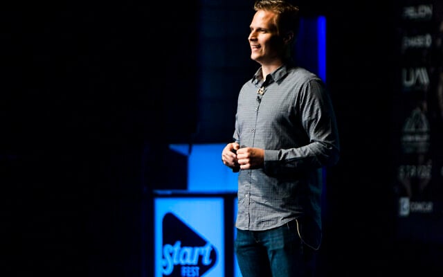Dave Bateman, CEO of Entrata, speaks during StartFEST at the Covey Center for the Arts in Provo on Wednesday, Sept. 2, 2015. Bateman, a Utah tech company founder and onetime prominent figure in state Republican politics, is facing calls to step down after he sent an email screed to a several fellow executives outlining an antisemitic vaccination conspiracy theory. (Stacie Scott/The Deseret News via AP) Dave Bateman, CEO of Entrata, speaks during StartFEST at the Covey Center for the Arts in Provo on Wednesday, Sept. 2, 2015. Bateman, a Utah tech company founder and onetime prominent figure in state Republican politics, is facing calls to step down after he sent an email screed to a several fellow executives outlining an antisemitic vaccination conspiracy theory. (Stacie Scott/The Deseret News via AP)