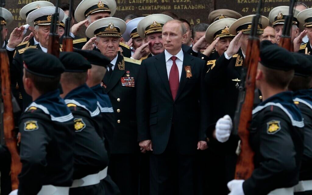 Russian President Vladimir Putin attends a parade marking the Victory Day in Sevastopol, Crimea, on May 9, 2014. (AP Photo/Ivan Sekretarev, File) Russian President Vladimir Putin attends a parade marking the Victory Day in Sevastopol, Crimea, on May 9, 2014. (AP Photo/Ivan Sekretarev, File)