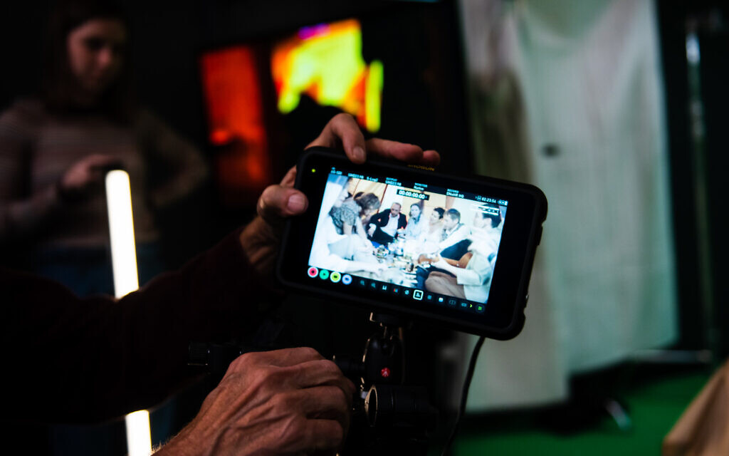 Behind the scenes of 'Witness,' a new online production by the Arlekin Players. (Courtesy)
