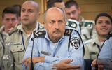 Israel Police commander Jamal Hakrush attends a Knesset event on February 5, 2018. (Miriam Alster/Flash90)
