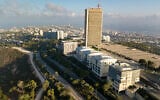 Aerial view of the Haifa University. September 20, 2018. (Matanya Tausig/FLASH90)