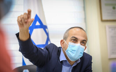 Prof. Ronni Gamzu in September 2020, when he was coronavirus czar. (David Cohen/FLASH90)