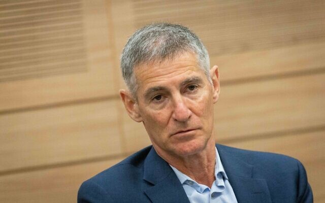 MK Yair Golan attends a committee meeting, at the Knesset, June 28, 2021. (Yonatan Sindel/Flash90)
