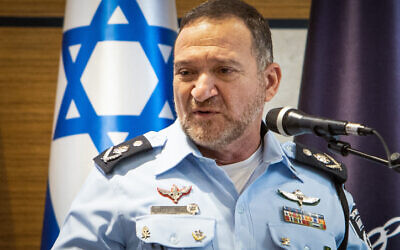 Chief of Police Kobi Shabtai attends  a ceremony of the Israeli police in the northern city of Nazareth, November 9, 2021. (Meir Vaknin/Flash90)