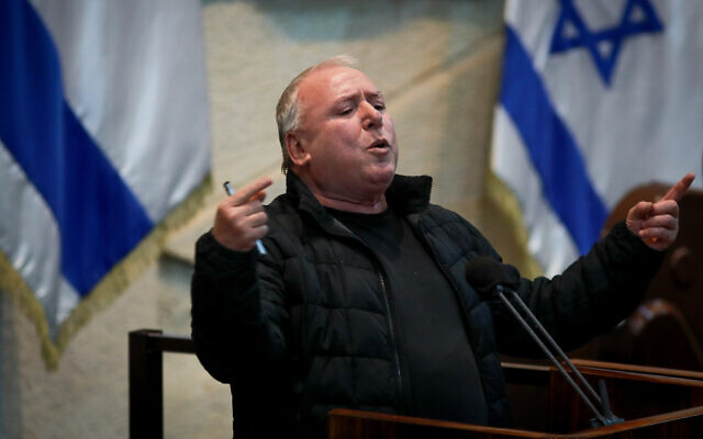 Likud MK David Amsalem speaks during a Knesset plenum session on November 22, 2021. (Yonatan Sindel/Flash90) Likud MK David Amsalem speaks during a Knesset plenum session on November 22, 2021. (Yonatan Sindel/Flash90)