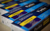 An illustrative photo of rapid antigen home kit tests for coronavirus, on January 9, 2022. (Noam Revkin Fenton/Flash90)