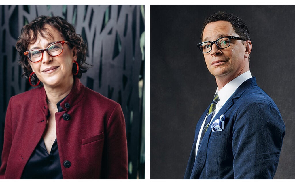 Rabbi Shira Stutman and actor Joshua Malina are the new voices behind 'Chutzpod!' (Courtesy)