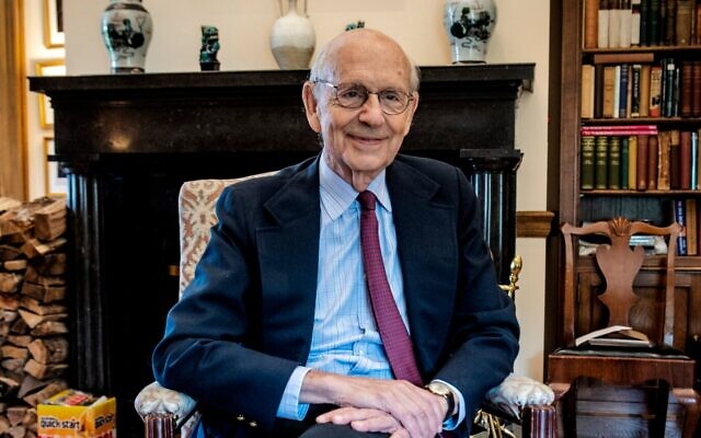 Stephen Breyer during in his office in Washington, D.C., in August 2021. (Bill O'Leary/The Washington Post via JTA) Stephen Breyer during in his office in Washington, D.C., in August 2021. (Bill O'Leary/The Washington Post via JTA)