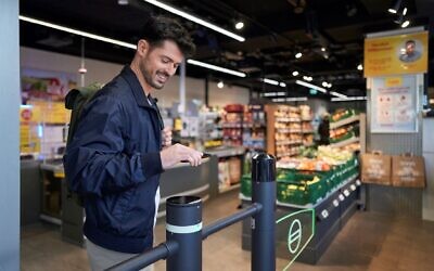 A Netto store in Munich powered by Trigo's checkout-free tech, October 2021. (Stefan Hobmaier)