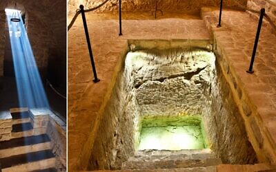 Photos of the mikvah at the Synagogue of Water in Úbeda, Spain. (Joaquín Fruiz/ via JTA)