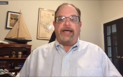Congregation Beth Israel member Jeffrey Cohen speaks via Zoom with The Times of Israel on January 17, 2022. (Screen capture/Zoom) Congregation Beth Israel member Jeffrey Cohen speaks via Zoom with The Times of Israel on January 17, 2022. (Screen capture/Zoom)
