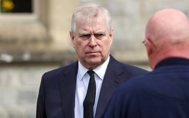 Britain's Prince Andrew attends a Sunday service in, Windsor, England, April 11, 2021. (Steve Parsons/Pool Photo via AP, File) Britain's Prince Andrew attends a Sunday service in, Windsor, England, April 11, 2021. (Steve Parsons/Pool Photo via AP, File)