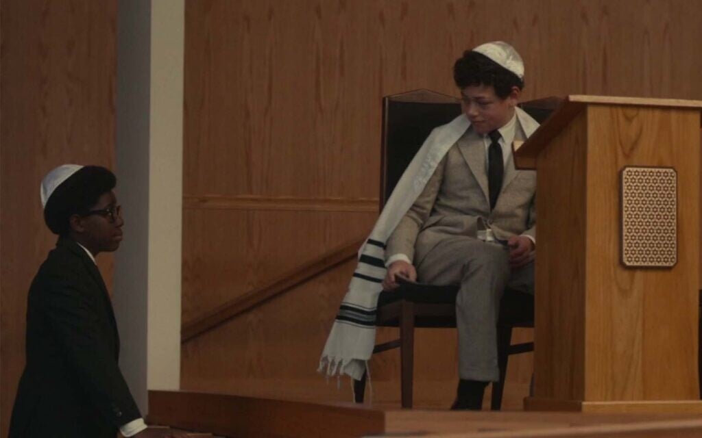 Elisha Williams, left, and Julian Lerner in the "The Wonder Years" episode "Brad Mitzvah." (Screenshot via JTA) Elisha Williams, left, and Julian Lerner in the "The Wonder Years" episode "Brad Mitzvah." (Screenshot via JTA)