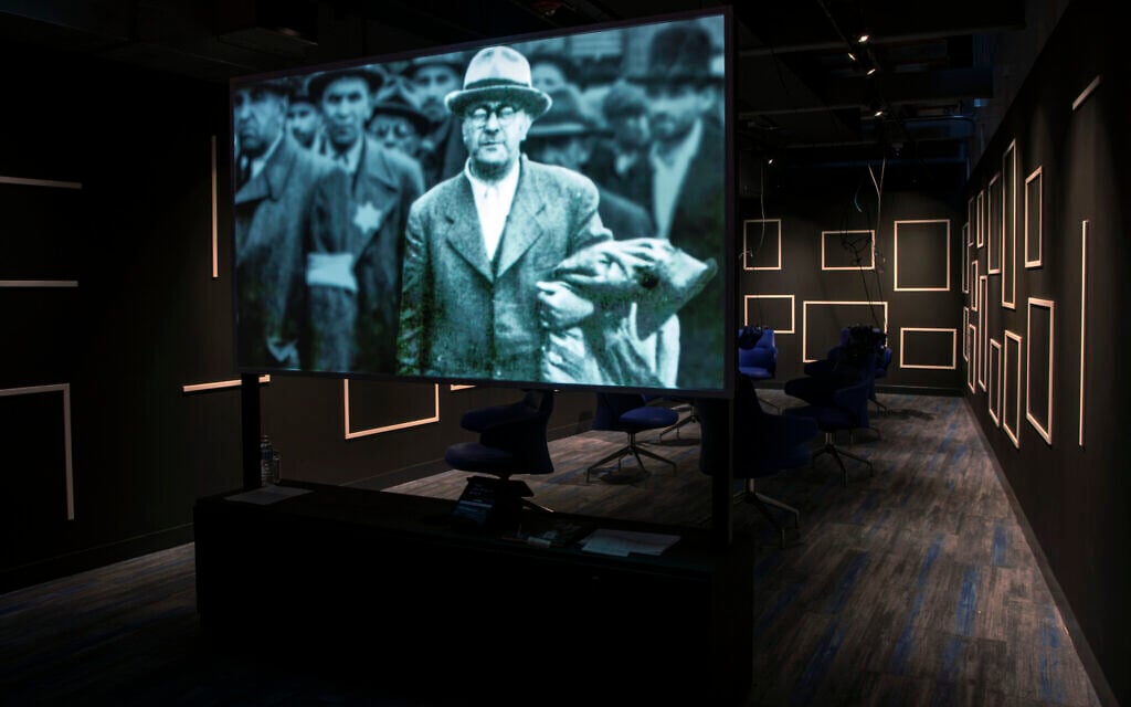The virtual reality exhibition 'The Journey Back' at the Illinois Holocaust Museum in Chicago. (Courtesy/ Emily Mohney)
