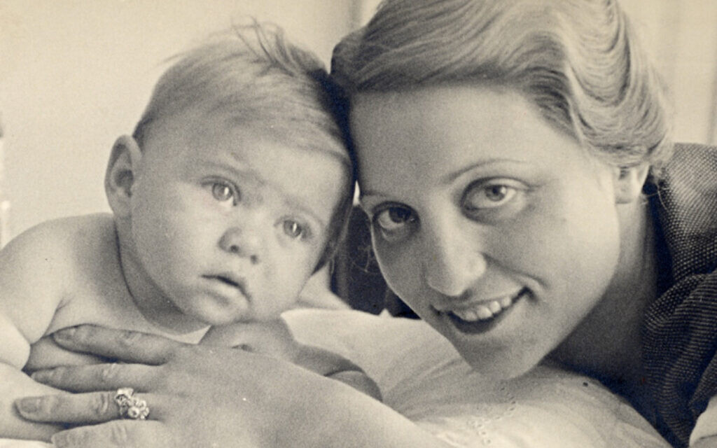 Featured in Yad Vashem's 'Remember Your New Name,' Zuzia Fischhab and her son Jerzy in Krakow, 1936 (Yad Vashem)