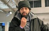 This January 2, 2022 photo provided by OurCalling, LLC shows Malik Faisal Akram, at a Dallas homeless shelter. (OurCalling, LLC via AP)