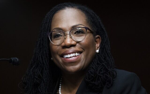 In this file photo taken on April 28, 2021, Ketanji Brown Jackson, nominee to be US Circuit Judge for the District of Columbia, testifies during her Senate Judiciary Committee confirmation hearing in Washington, DC. (Tom WILLIAMS / POOL / AFP) In this file photo taken on April 28, 2021, Ketanji Brown Jackson, nominee to be US Circuit Judge for the District of Columbia, testifies during her Senate Judiciary Committee confirmation hearing in Washington, DC. (Tom WILLIAMS / POOL / AFP)