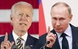 This combination of file photos shows Joe Biden (left) and Russian President Vladimir Putin. (Jim Watson and Grigory Dukor/Various Sources/AFP)