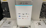 A specially constructed chickpea greenhouse that will head into space. (Avivlabs via JTA)