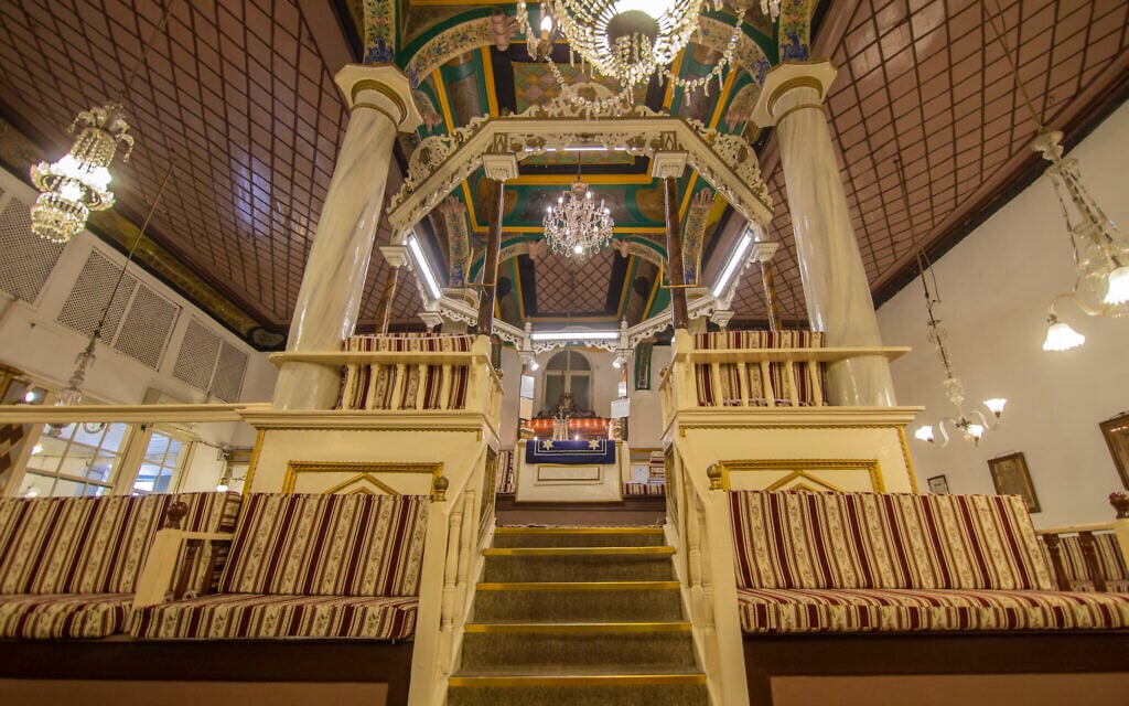 Bikur Holim synagogue in Izmir, Turkey. (Nesim Bencoya/via JTA)