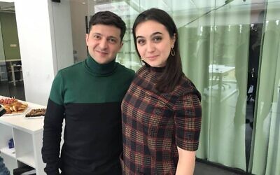 Iuliia Mendel, then press secretary to Ukraine President Volodymyr Zelensky, in 2019 (via Facebook)