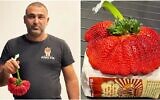 Chahi Ariel and his record-breaking strawberry (Guinness World Records)