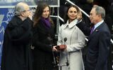 New York City Mayor Michael Bloomberg (right) is sworn in for his third term by Chief Judge of the State of New York Jonathan Lippman, left, on the steps of City Hall in New York, on January 1, 2010. (AP Photo/Henny Ray Abrams)