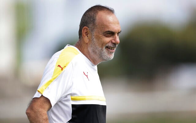 Avram Grant smiles during a soccer training session at the Stade de Sogara in Port-Gentil, Gabon, January 24, 2017. (AP Photo/Sunday Alamba) Avram Grant smiles during a soccer training session at the Stade de Sogara in Port-Gentil, Gabon, January 24, 2017. (AP Photo/Sunday Alamba)