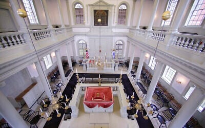 The Touro Synagogue, oldest in the US, in Newport, Rhode Island, May 28, 2015. (Stephan Savoia/AP)