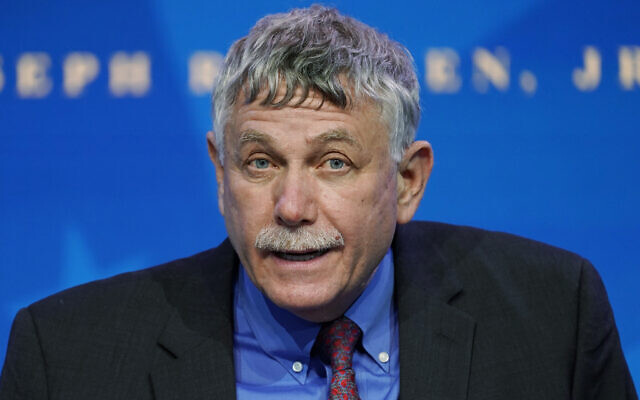 Dr. Eric Lander speaks during an event at The Queen theater in Wilmington, Delaware, January 16, 2021. (AP Photo/Matt Slocum, File) Dr. Eric Lander speaks during an event at The Queen theater in Wilmington, Delaware, January 16, 2021. (AP Photo/Matt Slocum, File)