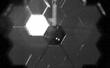 This photo provided by NASA shows a “selfie” created using a specialized pupil imaging lens inside of the NIRCam instrument that was designed to take images of the primary mirror segments instead of images of space.  (NASA via AP)