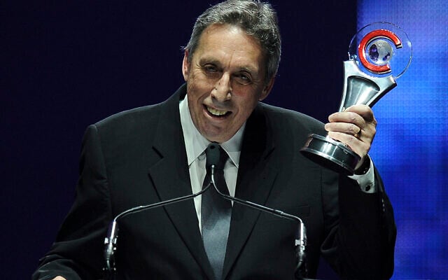 Director Ivan Reitman accepts the Lifetime Achievement Award at the Big Screen Achievement Awards at CinemaCon 2014 on March 27, 2014 in Las Vegas. Reitman, the influential filmmaker and producer behind beloved comedies from “Animal House” to “Ghostbusters,” has died. Reitman passed away peacefully in his sleep Saturday night, Feb. 12, 2022, at his home in Montecito, Calif., his family told The Associated Press. He was 75. (Photo by Chris Pizzello/Invision/AP, File) Director Ivan Reitman accepts the Lifetime Achievement Award at the Big Screen Achievement Awards at CinemaCon 2014 on March 27, 2014 in Las Vegas. Reitman, the influential filmmaker and producer behind beloved comedies from “Animal House” to “Ghostbusters,” has died. Reitman passed away peacefully in his sleep Saturday night, Feb. 12, 2022, at his home in Montecito, Calif., his family told The Associated Press. He was 75. (Photo by Chris Pizzello/Invision/AP, File)