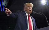 Former US president Donald Trump, speaks at the Conservative Political Action Conference (CPAC) in Orlando, Florida, February 26, 2022. (AP Photo/John Raoux)